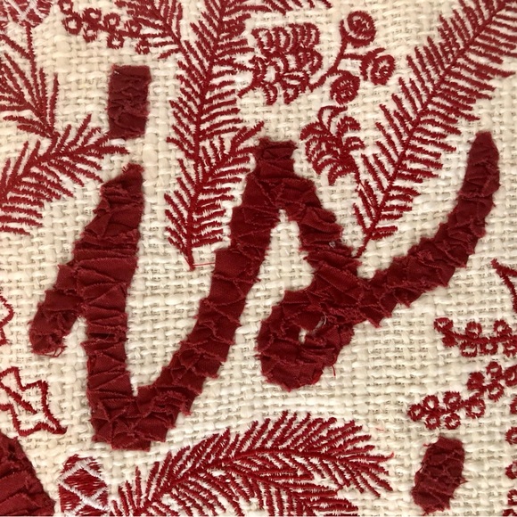 Pottery Barn All is Bright Embroidered Lumbar Throw Pillow Cover - Picture 12 of 14